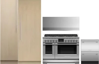 5 Piece Package Includes Refrigerator, Freezer, Range, Hood And Dishwasher